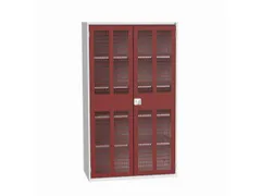 universele kast,HxBxD 2000x1300x550mm,4xStalen bodem,draaigrendelslot