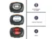 Lampe Frontale 2 En 1 À 4 Led Blanches Et 3 Led Rouges