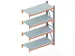 rayonnage grande largeur,rayonnage suivant,HxlxP 2700x1910x800mm