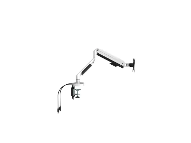 Enkele Monitorarm 1 Scherm Met Usb Poorten Wit