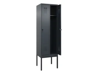 locker,HxBxD 2120x600x500mm,2vak,vak B 300mm,draaigrendel - 1