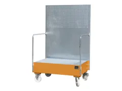 Verrijdbare Opvangbak,V. 2X200L Vat,Opvangvol. 215L