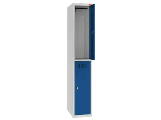 Dubbeldekse lockerkast,HxBxD 1800x300x500mm,1x2vak.,draaigrendel - 1