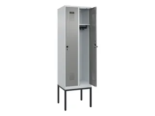 locker,HxBxD 2120x600x500mm,2vak,vak B 300mm,draaigrendel - 1