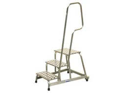 Montagetrap Aluminium H0 6m 3treden Platform Treden Traanplaat Leuning