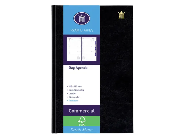 Agenda 2027 Ryam Commercial Mundior 1d/1p zwart