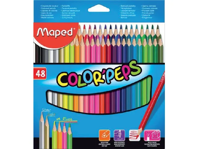 Kleurpotlood Maped Color'Peps set à 48 kleuren