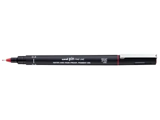 Fineliner Uni-ball Pin 0.3mm rood - 2