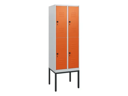 dubbeldekse locker,HxBxD 1950x600x500mm,2x2vak.,vak B 300mm