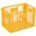 Euronorm Stapelkrat Pe 410x600x400mm 83liter Open Geel