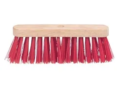 Schuurborstel met PVC haren, uit ongelakt hout, 29 cm