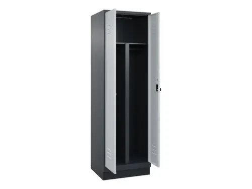 PBM-locker,HxBxD 1950x600x500mm,2vak,vak B 300mm,draaigrendel