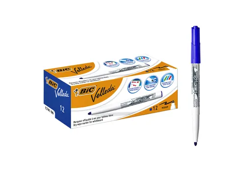 Whiteboardmarker Bic Velleda 1741 rond medium blauw