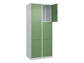lockerkast,HxBxD 1850x800x500mm,2x3vakken,vak B 400mm,cil.-slot - 1