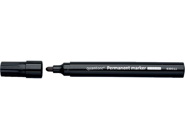 Permanent marker Quantore rond 1-1.5mm zwart | ViltstiftenShop.nl
