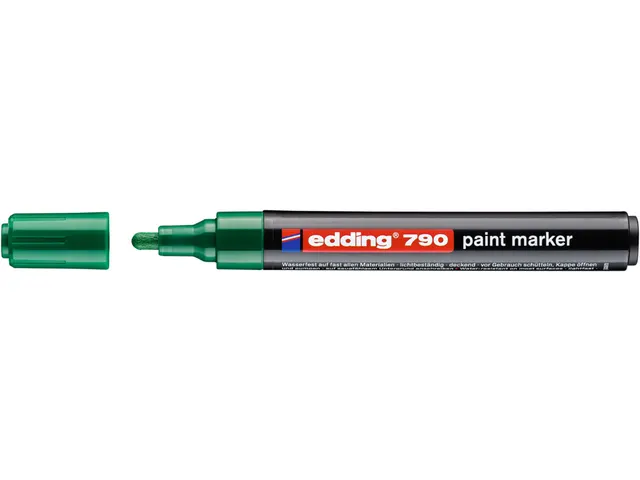 Paintmarker edding 790 op alcoholbasis 2-3mm groen