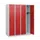 schoollocker,HxBxD 1530x1200x500mm,4vak,vak B 300mm,draaigrendel