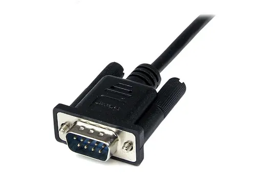 2m zwarte DB9 RS232 seriële nullmodemkabel F/M