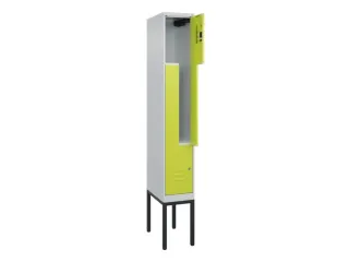 Z-garderobekast,HxBxD 2120x300x500mm,vak B 150/300mm,cil.-slot - 2