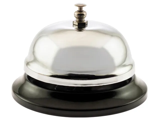 Receptiebel, uit staal, diameter 85 mm