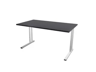 In hoogte verstelbaar bureau,HxBxD 720-840x1400x800mm,CC-zwart - 2