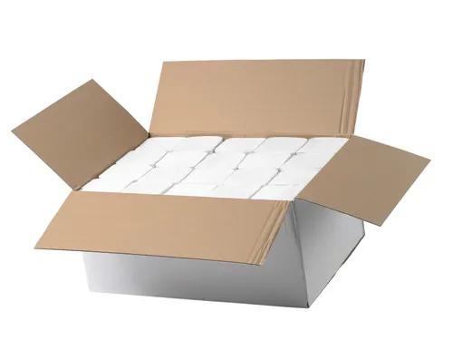 Handdoekjes Z-vouw cellulose 2-laags wit 21x24 cm