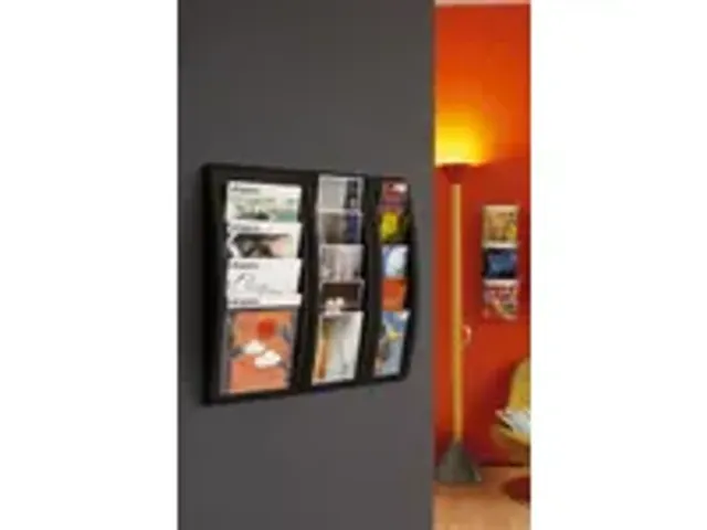 OUTLET Présentoir mural 650x227x95mm 5xDIN A5 plateaux transparent