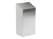 Afvalbak met pushklep 50 Liter mat RVS