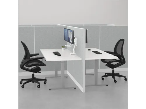 Monitorarm Fellowes Eppa voor 2 Schermen Crossbar wit