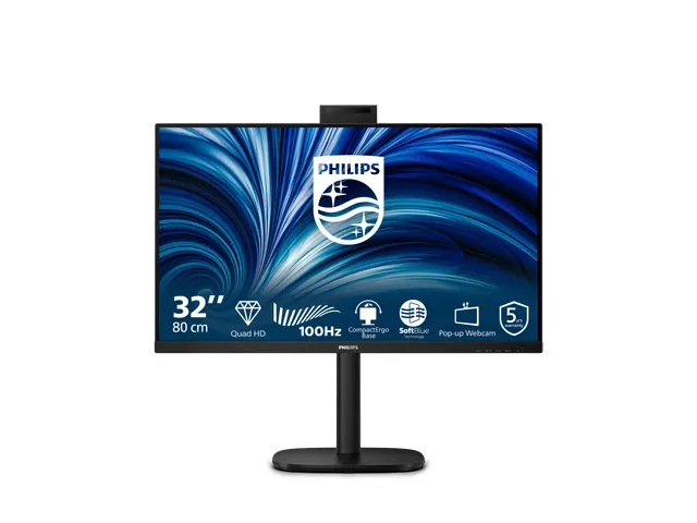 Ecran PC 31,5 inch Philips Business 32B2U3601H Quad HD avec USB-C