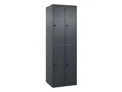 dubbeldekse locker,HxBxD 1850x600x500mm,2x2vak.,vak B 300mm