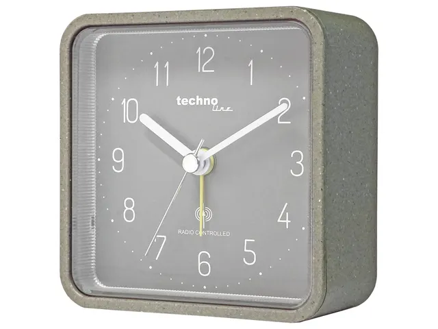 Wekker Technoline WT 775 91x91x40mm grijs analoog