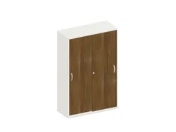 schuifdeurkast,HxBxD 1540x1000x430mm,decor romp wit,decor front noten