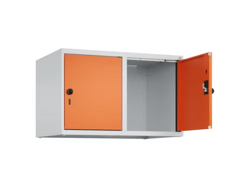 opzetkast,v. locker,2vak.,vak B 400mm,HxBxD 500x800x500mm,draaigrendel