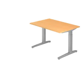 In hoogte verstelbaar bureau,HxBxD 680-850x1200x800mm,blad beuken - 1