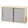 Schuifdeurkast Hxbxd 748X1200X400Mm 2 Oh Kastromp/front Esdoorn/zilver