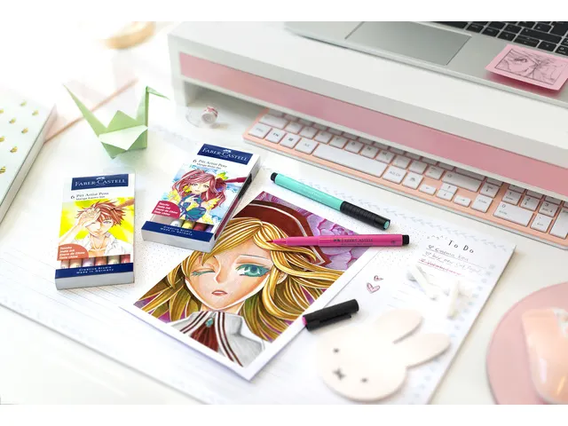 Feutre Faber-Castell Pitt Artist Pen Manga Shôjo étui 6 pcs