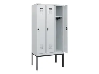 schoollocker,HxBxD 1950x900x500mm,3vak,vak B 300mm,draaigrendel - 1