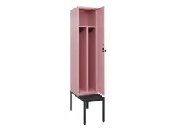 locker met bank,voor scheiding van kleding,HxBxD 2120x400x815mm,1vak
