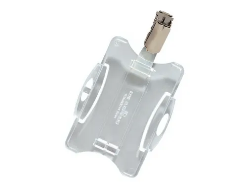 Veiligheidspashouder Durable 8118 open met clip 54x85mm