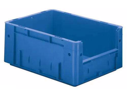 Euronorm Stapelkrat Blauw 175x400x300mm 14.5l Gesloten Grijpopening