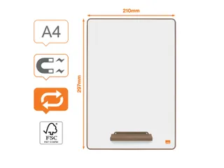Whiteboard Nobo A4 mini 4 stuks - 3