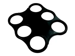 Bekerplateau Sensations voor 6 bekers zwart