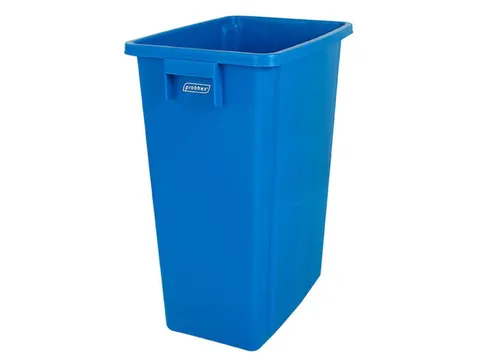 afvalverzamelaar,60l,HxBxD 580x320x460mm,romp PP blauw,gesloten