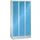 garderobekast,HxBxD 1800x900x500mm,3vak,vak B 300mm,cil.-slot,sokkel