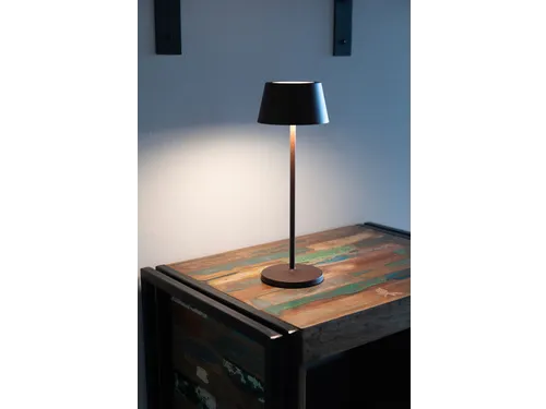 Tafellamp MAUL Nina LED accu dimbaar Bruin