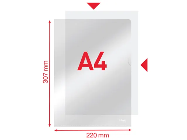 L-map Esselte Standaard A4 Pp Transparant 0.11mm