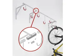 Fiets-Hangrek 6Plaatsen L 1900Mm Wandmontage