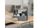Leitz hangende draagbare bureau organizer met handvat donkergrijs