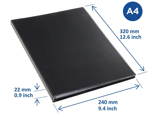Showmap Rillstab A4 RI99444 4 Kanaals 40 Tassen Zwart